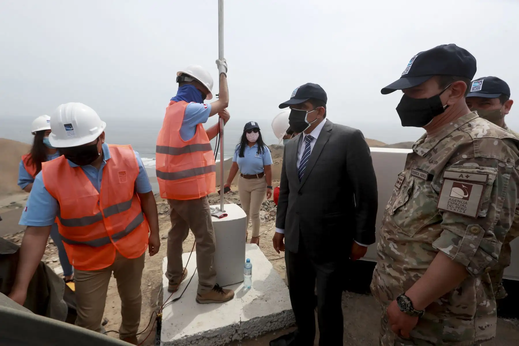 La Agencia Espacial del Perú - CONIDA realiza el lanzamiento del Cohete Sonda Paulet 1C. Ministro de Defensa, Juan Carrasco, participa de este evento en la Base Científica de la Agencia Espacial del Perú, en Pucusana. Foto: MINDEF