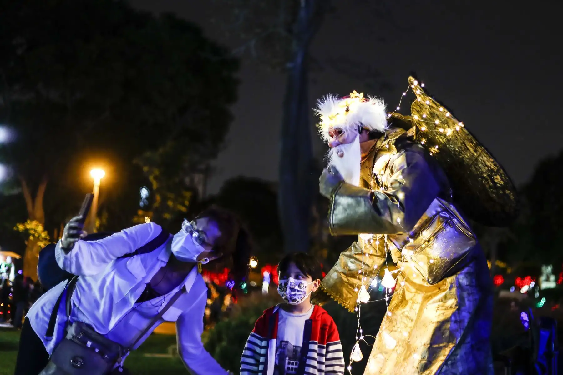 Así se vive Navidad en el Circuito Mágico del Agua. Foto: ANDINA/Renato Pajuelo