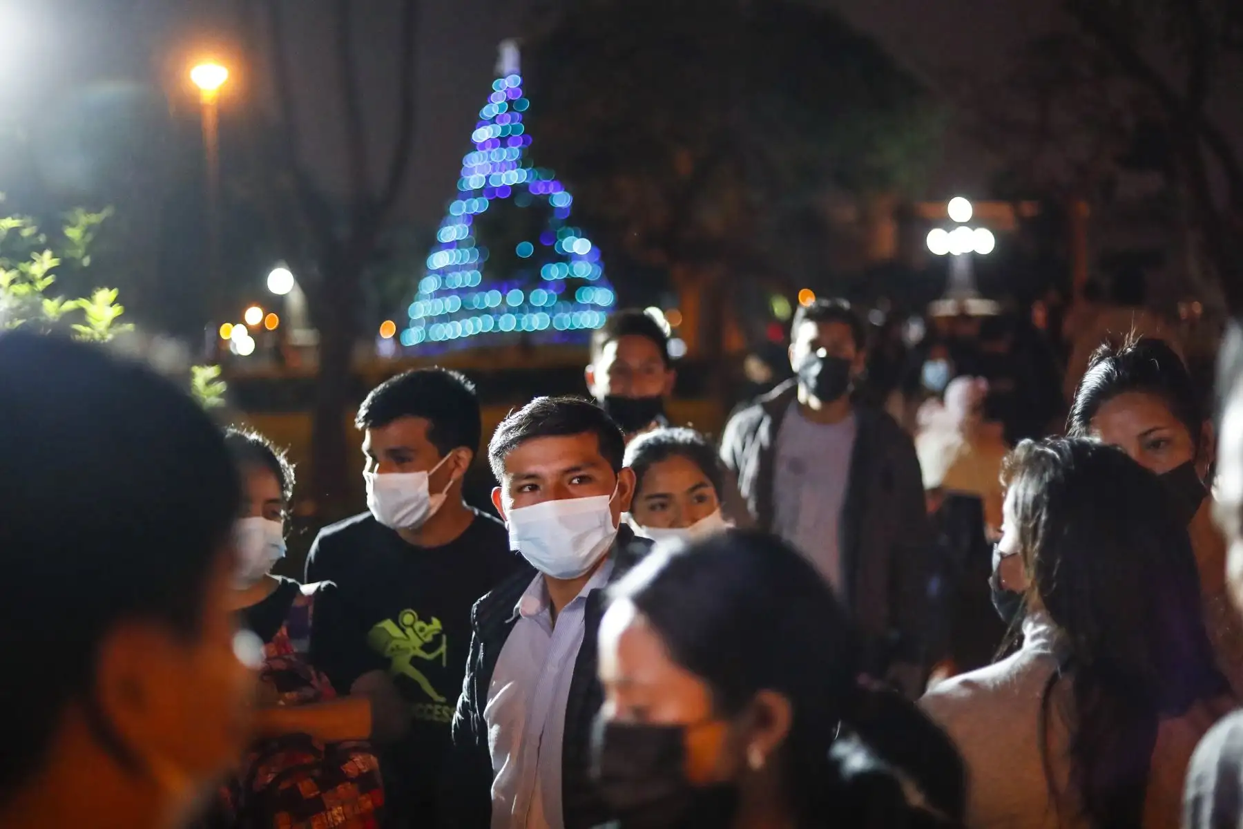 Así se vive Navidad en el Circuito Mágico del Agua. Foto: ANDINA/Renato Pajuelo