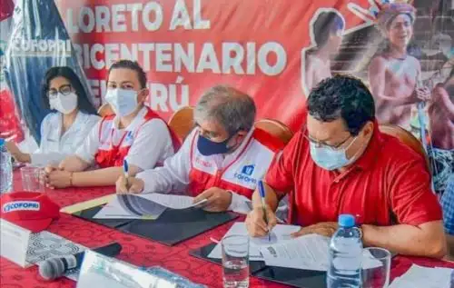 GORE Loreto y Cofopri unen esfuerzos para formalizar mas de 2000 lotes de 20 AA.HH.