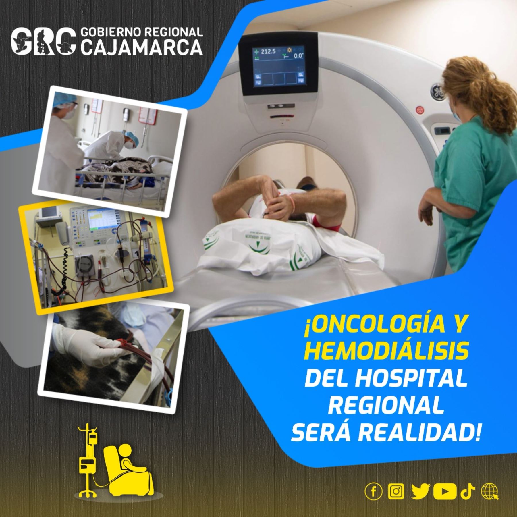 Cajamarca:GORE hará realidad servicios de oncología y hemodiálisis del Hospital Regional
