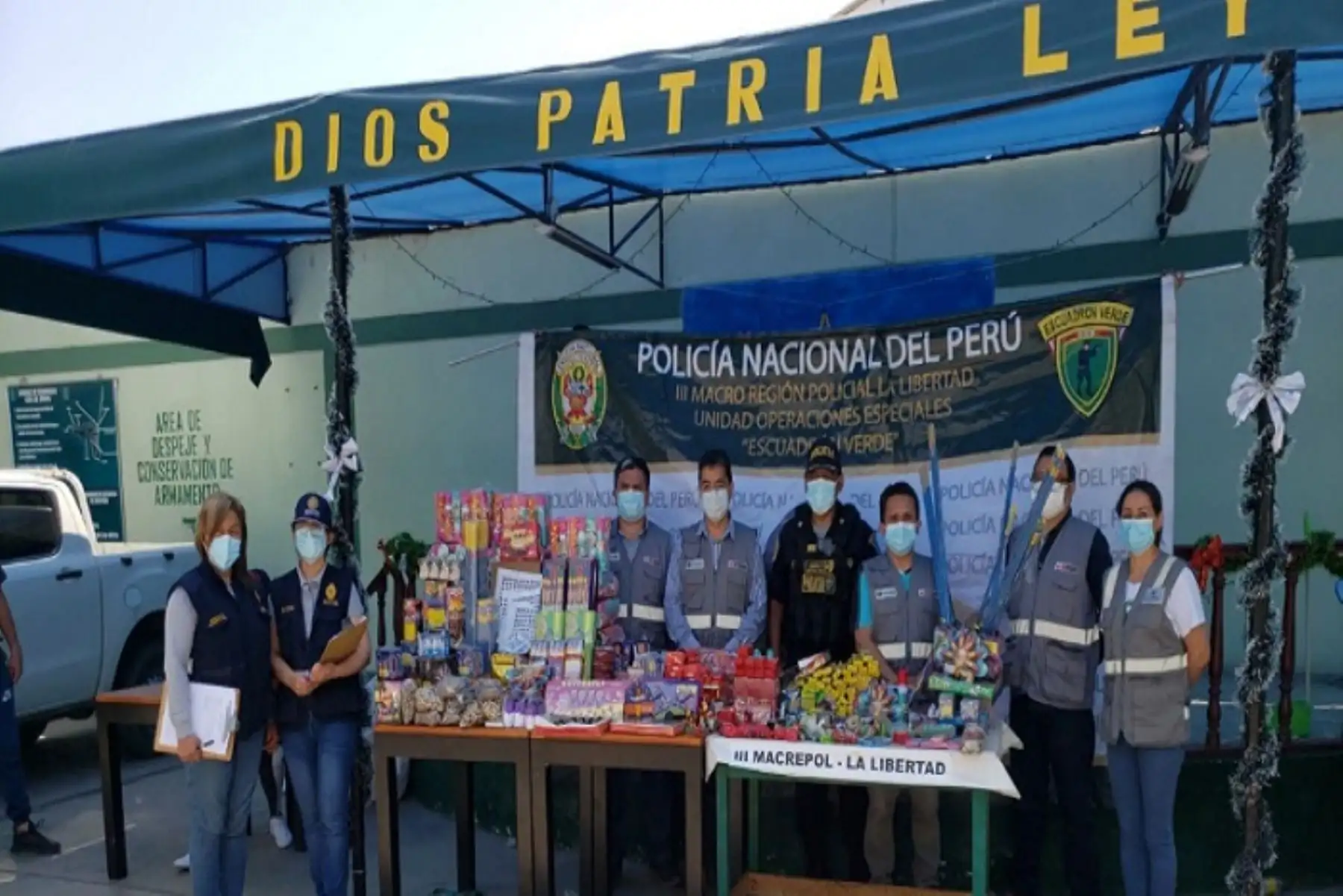 productos incautados fueron trasladados a la Sucamet – La  Libertad para las diligencias de ley