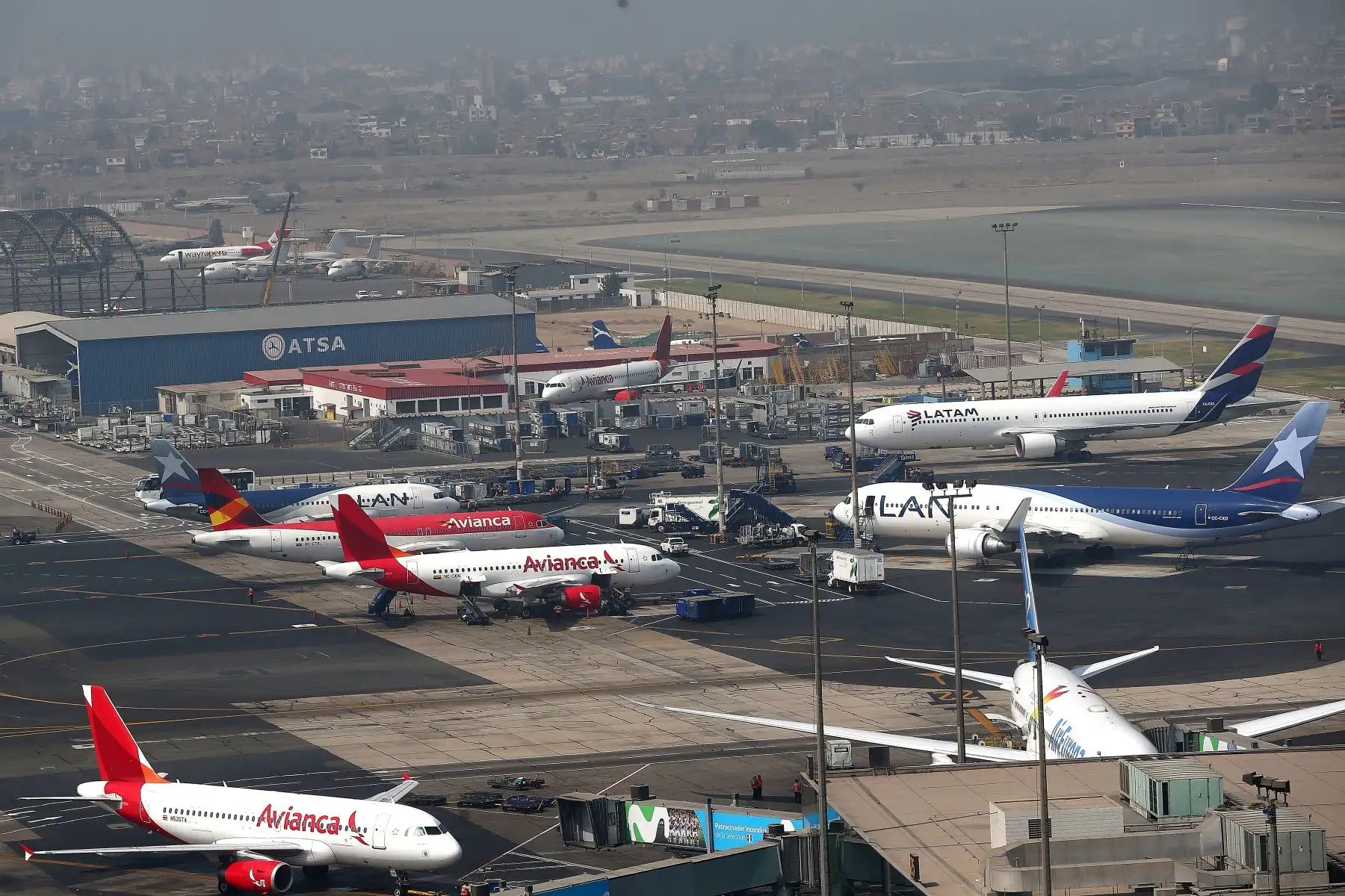 Vista de una parte del Aeropuerto Internacional Jorge Chávez. ANDINA/Héctor Vinces