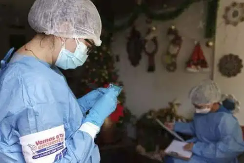 A San Isidro se desplegaron seis brigadas de descarte para ómicron de la Diris Lima Centro del Ministerio de Salud, mientras que a Miraflores, cuatro. ANDINA/ Minsa