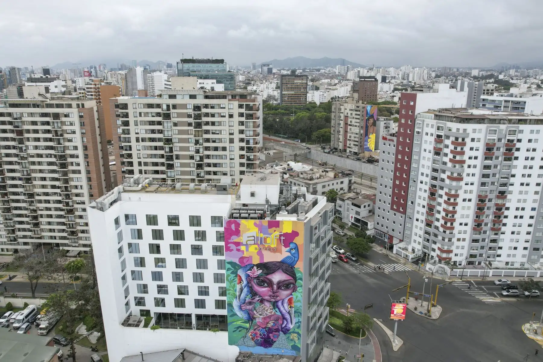 Murales pintados por artistas urbanos se exhiben en paredes de edificios y casas de Miraflores. Los jóvenes artistas imponen sus coloridas obras en paredes que anteriormente lucían vacías. Foto: ANDINA/Jhonel Rodríguez Robles