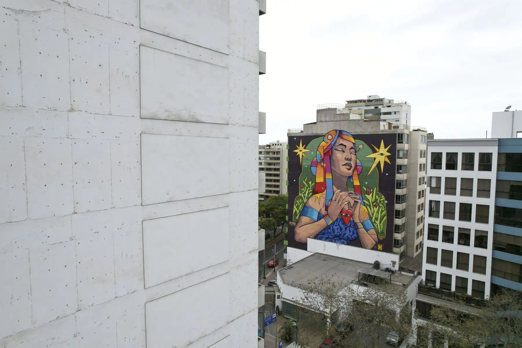Murales pintados por artistas urbanos se exhiben en paredes de edificios y casas de Miraflores. Los jóvenes artistas imponen sus coloridas obras en paredes que anteriormente lucían vacías. Foto: ANDINA/Jhonel Rodríguez Robles