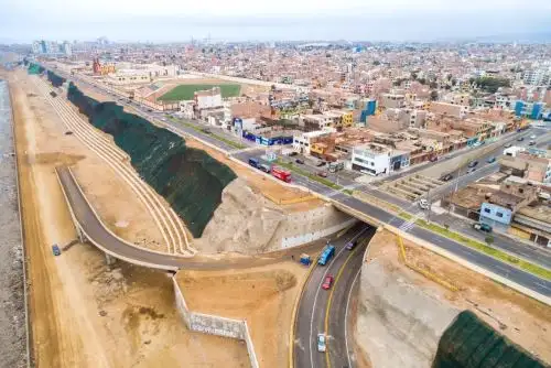 Se reinician trabajos del tramo del Callao de la vía expresa de la Costa Verde. Foto: ANDINA/Difusión.
