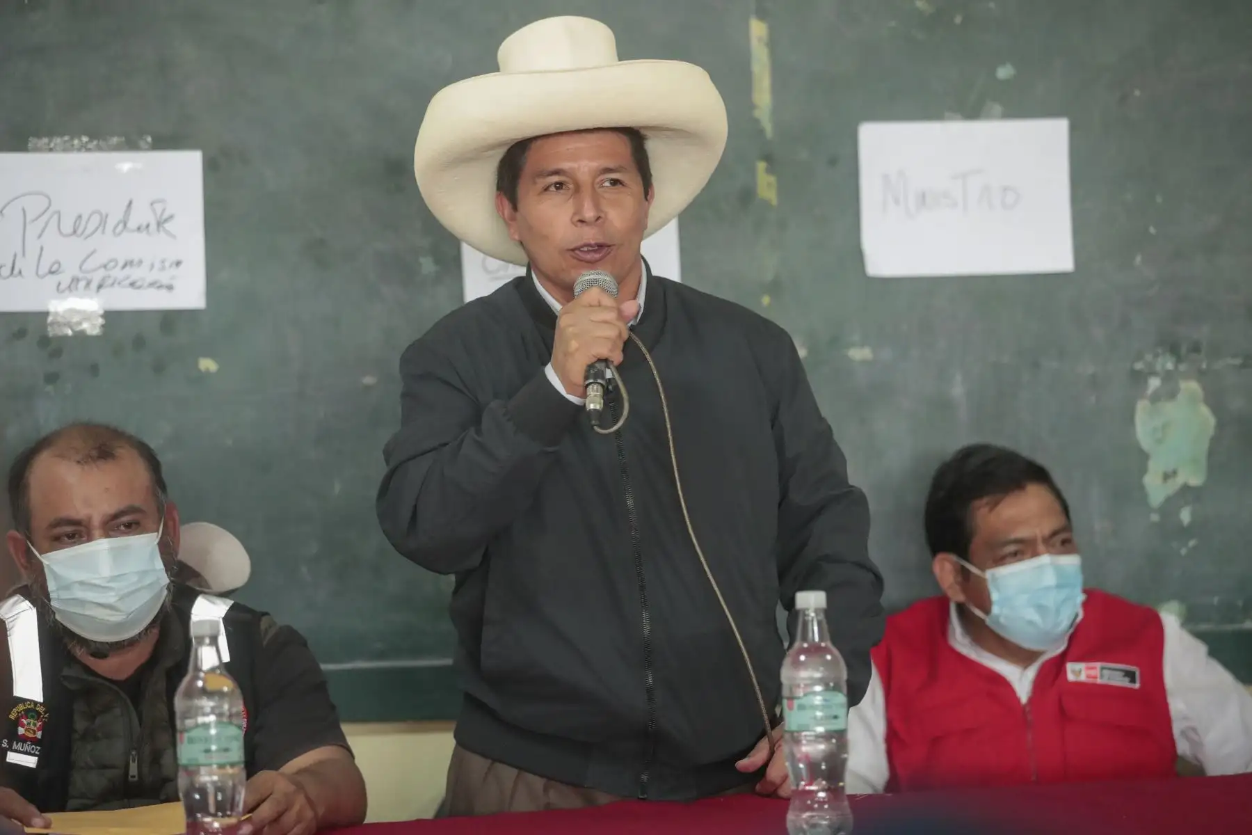 El presidente Pedro Castillo se reunió con dirigentes de Rondas Campesinas de diversas regiones y provincias, en la provincia de Chota, Cajamarca. Foto: ANDINA/Prensa Presidencia