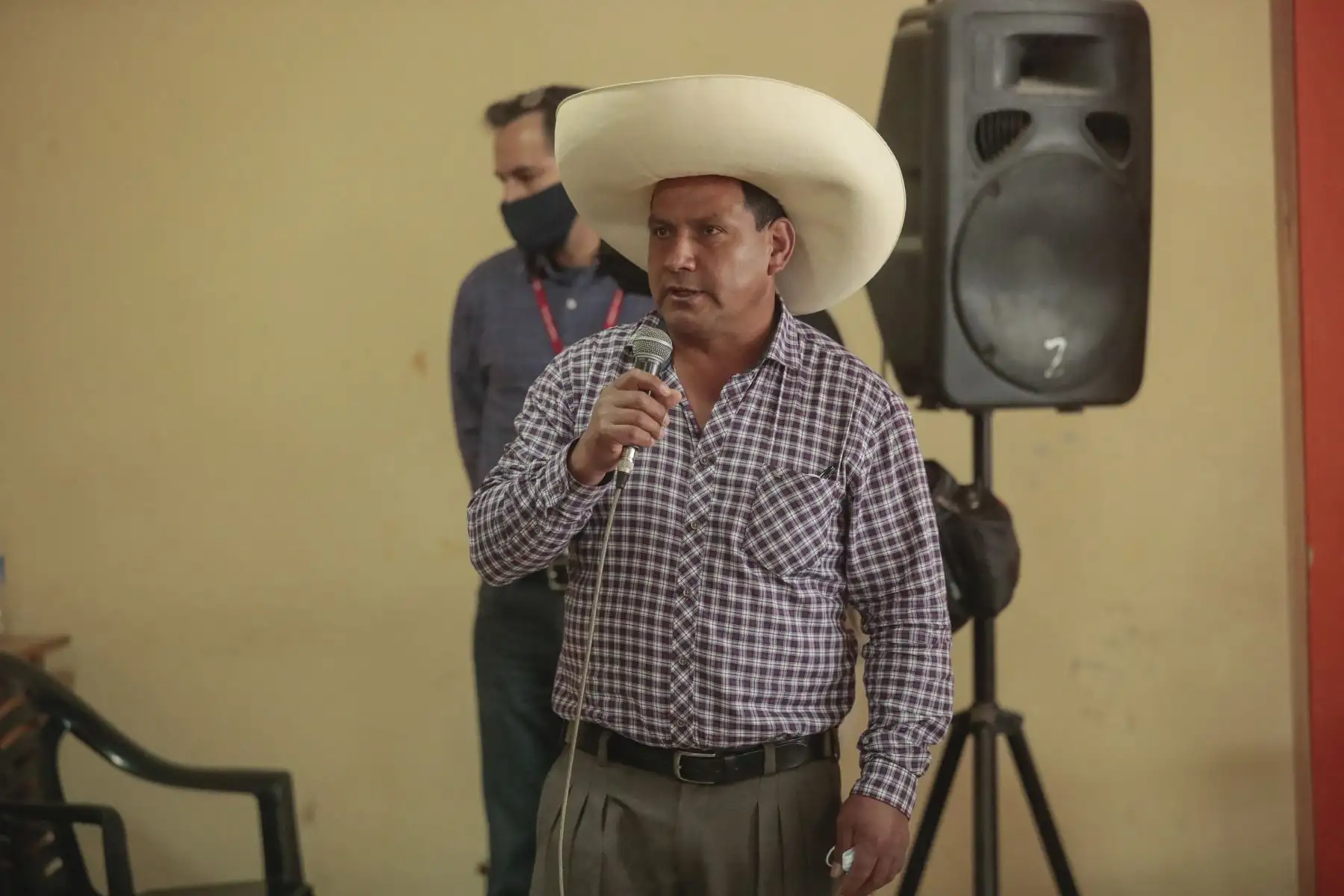 El presidente Pedro Castillo se reunió con dirigentes de Rondas Campesinas de diversas regiones y provincias, en la provincia de Chota, Cajamarca. Foto: ANDINA/Prensa Presidencia