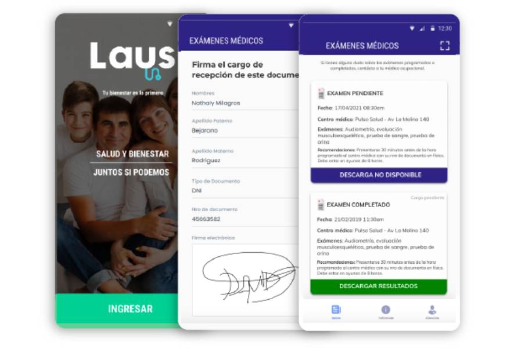 Laus se puede usar a través de una aplicación móvil y un dashboard web que permite monitorear datos en tiempo real. Foto: Laus.