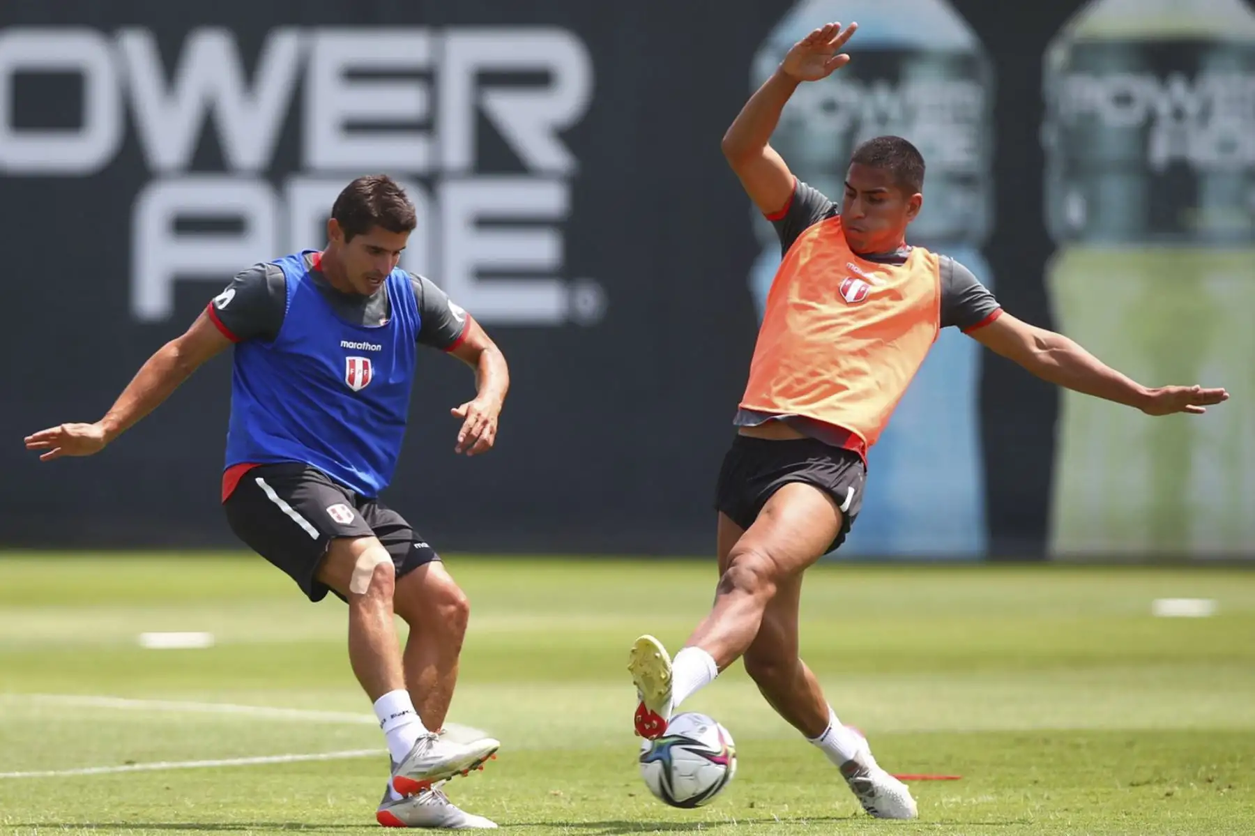 Bajo las órdenes del profesor Ricardo Gareca, la Selección Peruana comenzó los entrenamientos en el campo deportivo de la Videna, con miras a los amistosos internacionales ante Panamá y Jamaica, que servirán de preparación para la próxima fecha doble de las Clasificatorias Sudamericanas al Mundial Qatar 2022.
Foto: ANDINA /FPF