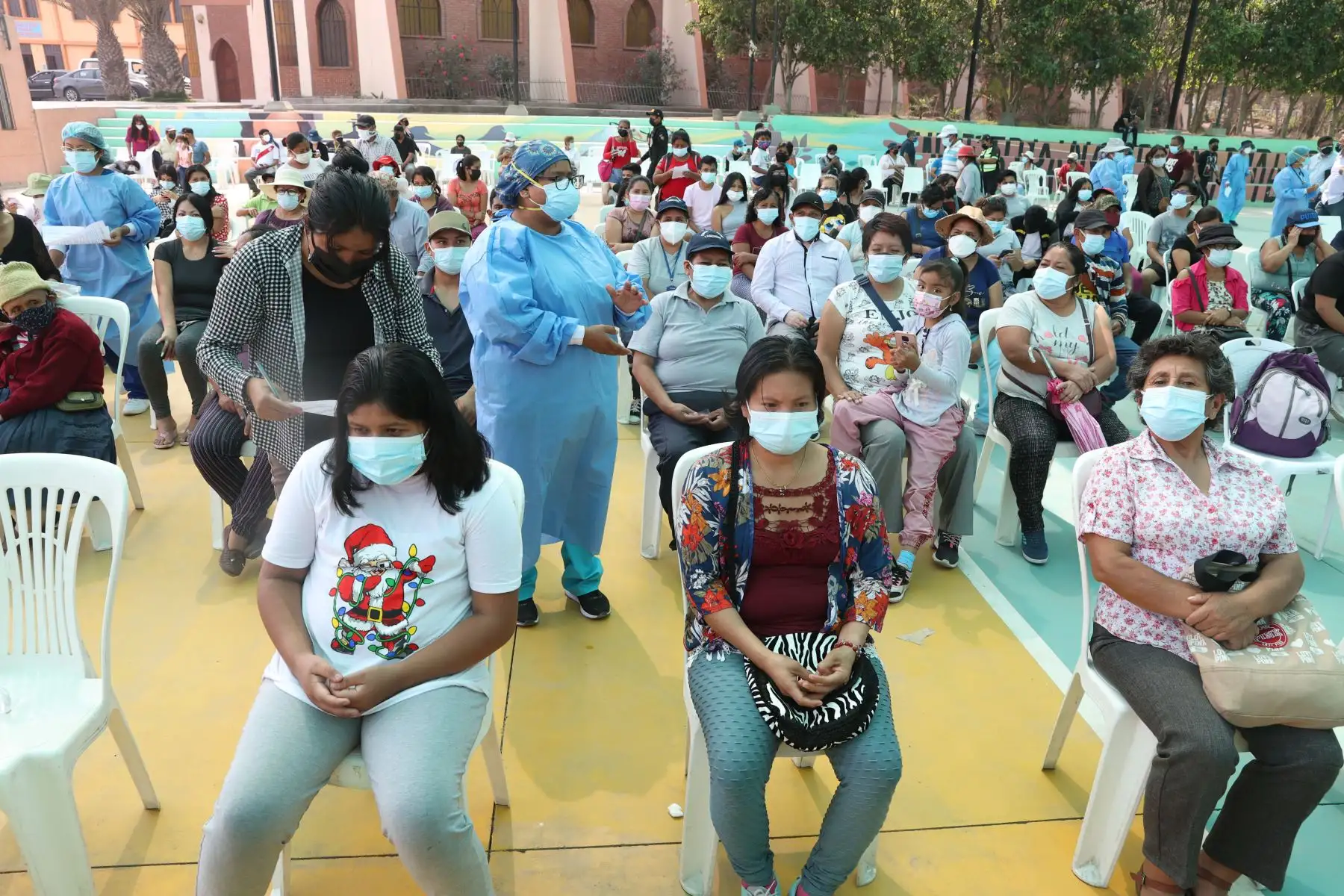 Minsa inaugura punto de atención para toma de muestra y diagnóstico molecular de la COVID-19 en Huaycán.
Centro de Salud Señor de los Milagros. Foto: ANDINA/ Vidal Tarqui