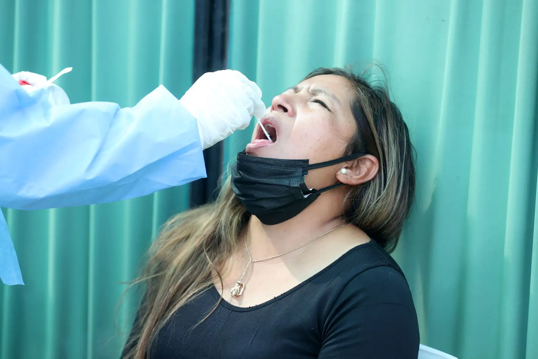 Minsa inaugura punto de atención para toma de muestra y diagnóstico molecular de la COVID-19 en Huaycán.
Centro de Salud Señor de los Milagros. Foto: ANDINA/ Vidal Tarqui