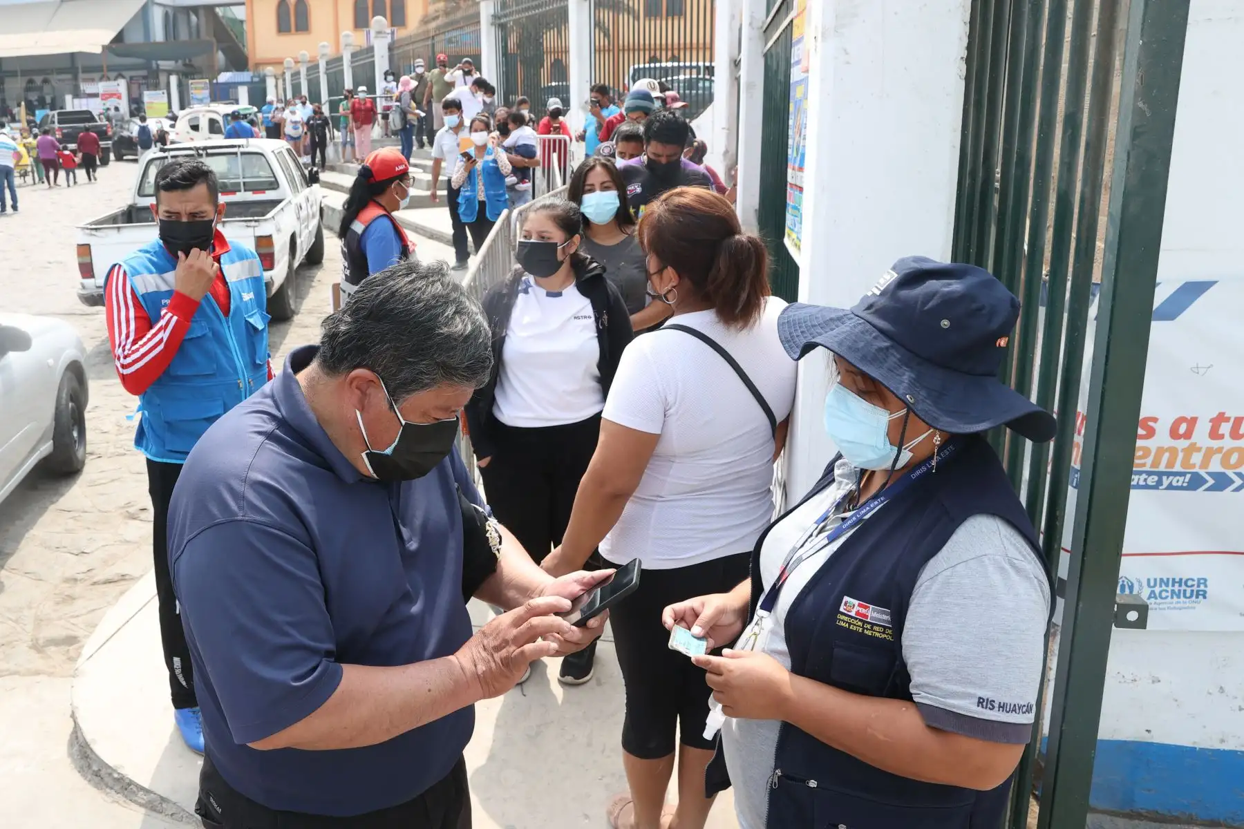 Minsa inaugura punto de atención para toma de muestra y diagnóstico molecular de la COVID-19 en Huaycán.Centro de Salud Señor de los Milagros. Foto: ANDINA/ Vidal Tarqui