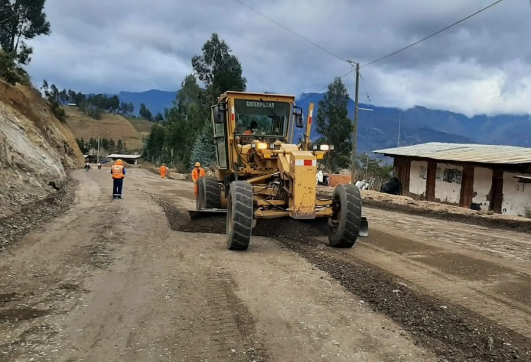 Mantenimiento de la red vial. ANDINA/Difusión