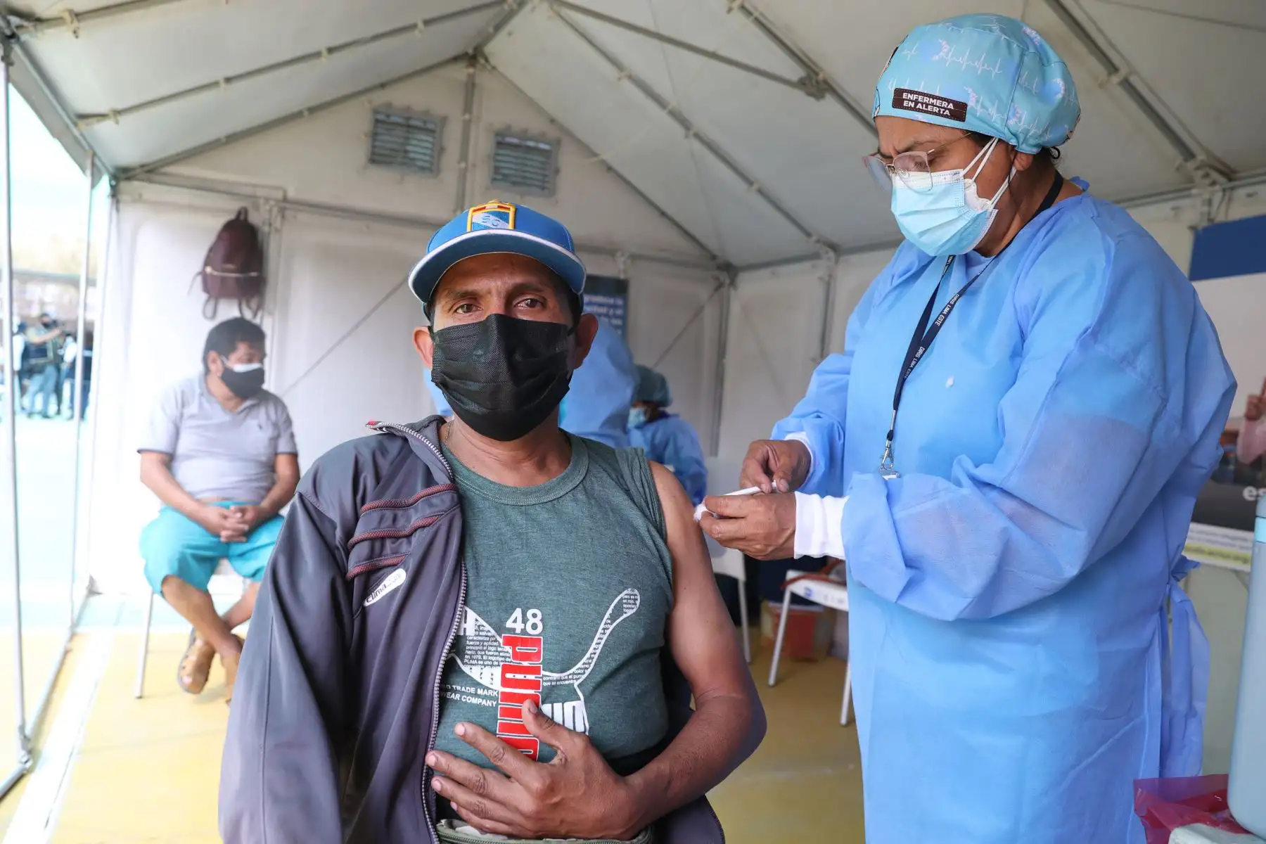 Minsa inaugura punto de atención para toma de muestra y diagnóstico molecular de la COVID-19 en Huaycán. Centro de Salud Señor de los Milagros. 
Foto: ANDINA/ Vidal Tarqui