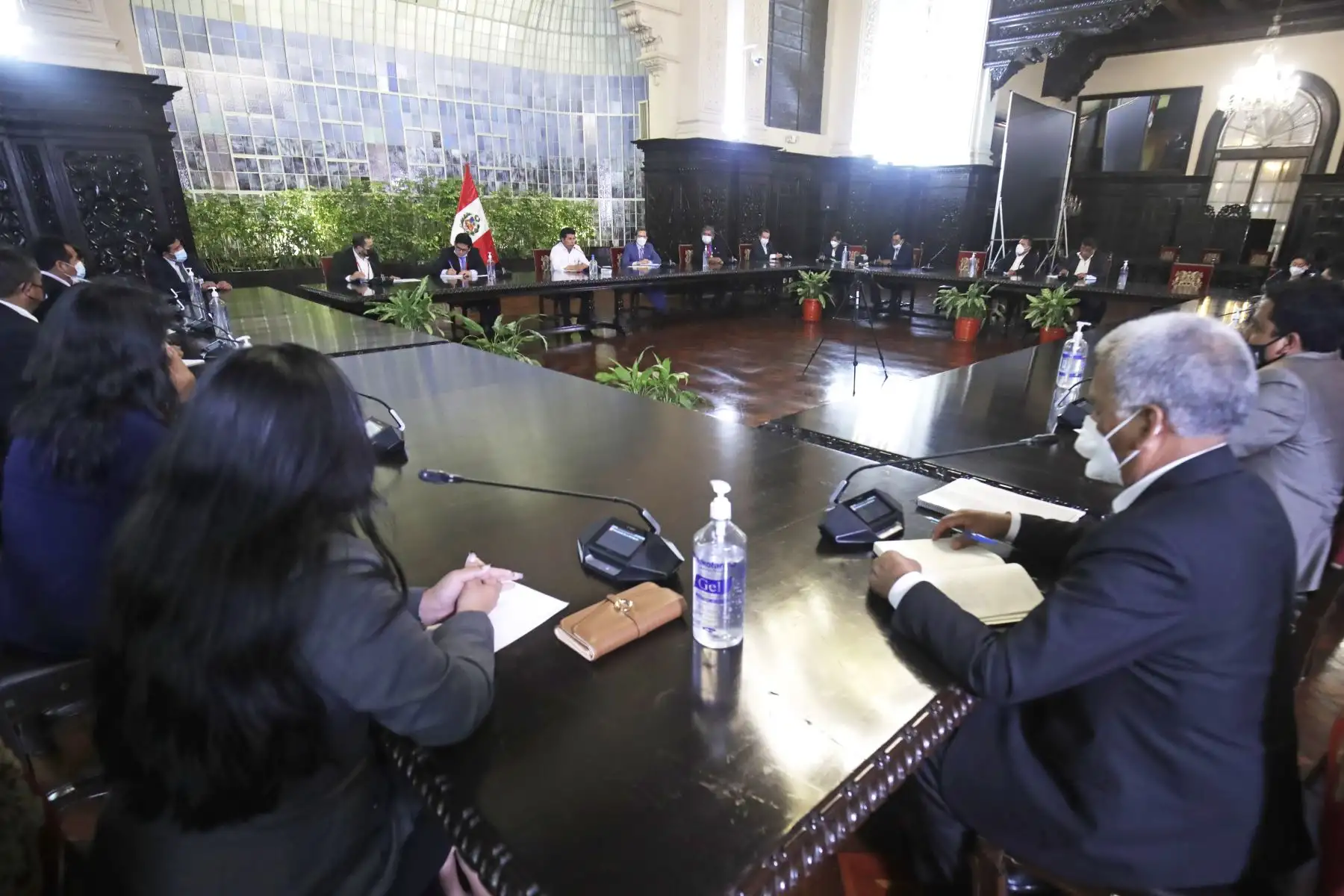 Jefe de Estado, Pedro Castillo, se reúne con los nuevos prefectos en Palacio de Gobierno.
Foto: ANDINA/ Presidencia Perú