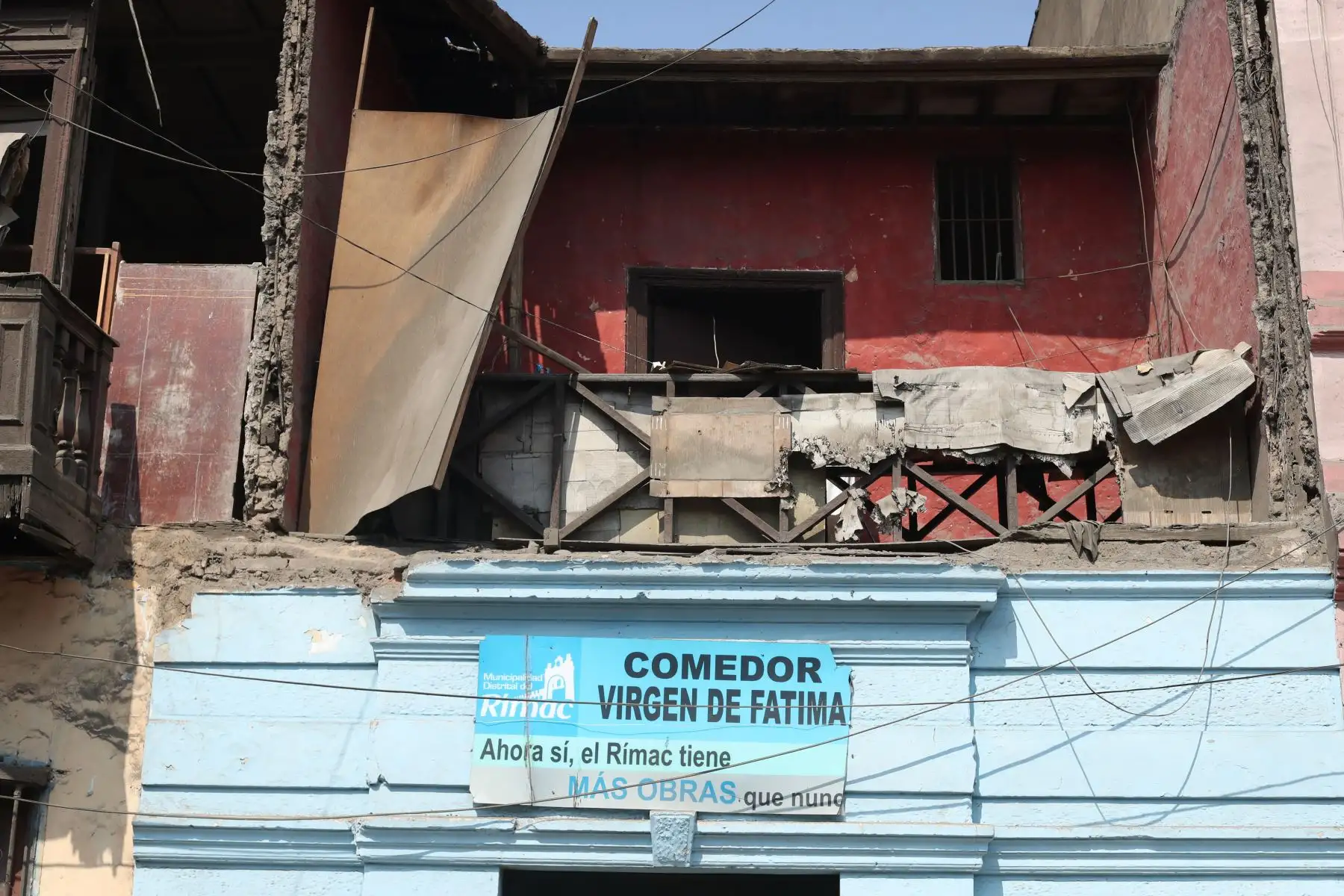 Casonas y quintas ubicadas en la zona histórica del distrito del Rímac se encuentra en peligro de colapsar. Foto: ANDINA/ Carla Patiño