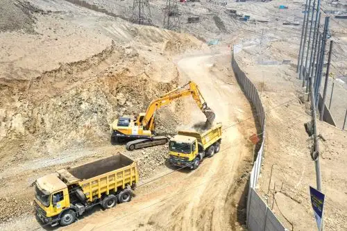 Trabajos de la nueva vía de Pasamayito que unirá los distritos de Comas y San Juan de Lurigancho en tan solo 30 minutos. Foto: ANDINA/Difusión.