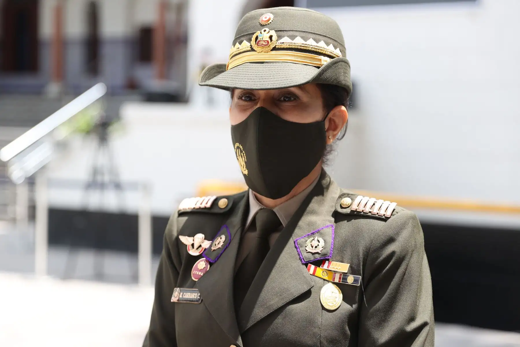 La Coronel EP María de los Milagros Carrasco Cabrejos asume como Presidenta del Tribunal Superior Militar Policial del Centro. Es la primera mujer en asumir la presidencia de un Tribunal Militar Policial.
Foto: ANDINA/Jhonel Rodriguez