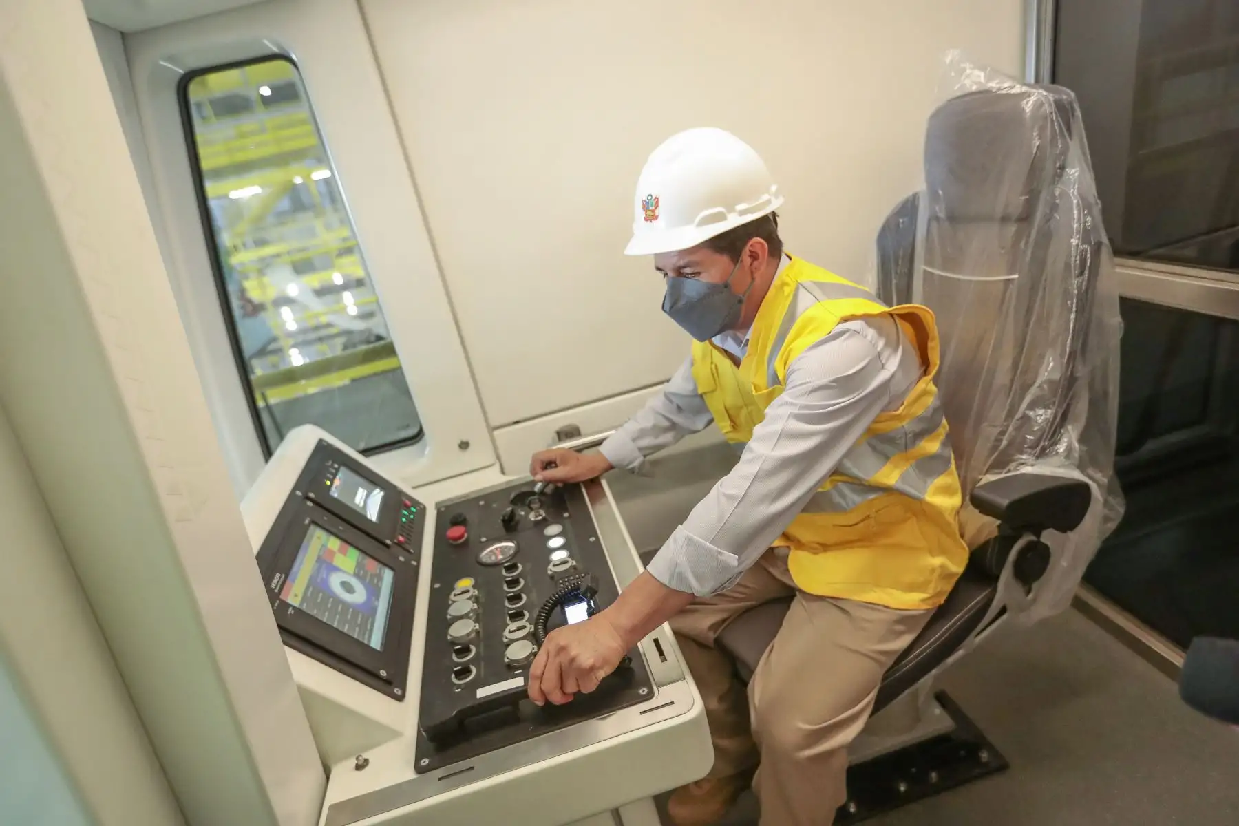 Presidente de la República, Pedro Castillo, realiza visita de inspección a la Central de Operaciones de la Línea 2 del Metro de Lima y Callao.
Foto: ANDINA/Presidencia Perú