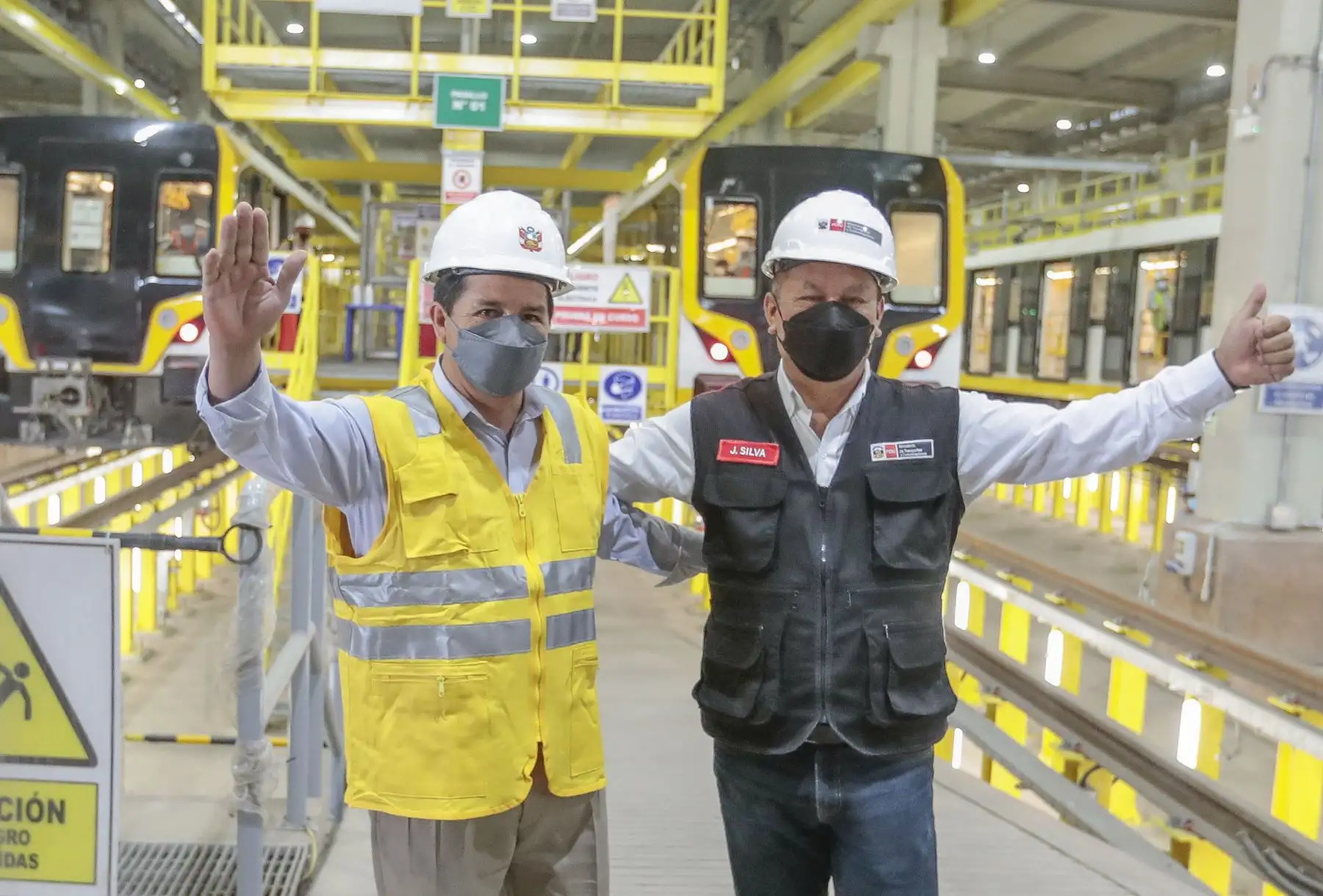 Presidente de la República, Pedro Castillo, realiza visita de inspección a la Central de Operaciones de la Línea 2 del Metro de Lima y Callao.
Foto: ANDINA/Presidencia Perú
