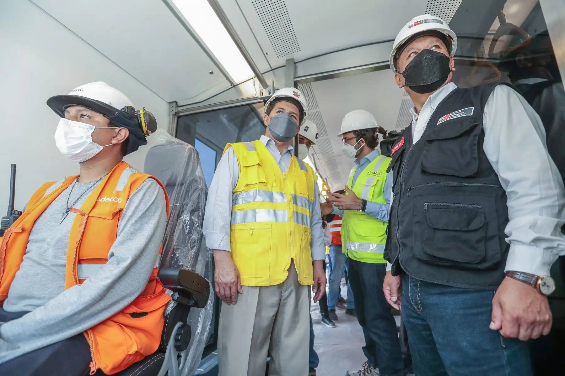 Presidente de la República, Pedro Castillo, realiza visita de inspección a la Central de Operaciones de la Línea 2 del Metro de Lima y Callao.
Foto: ANDINA/Presidencia Perú
