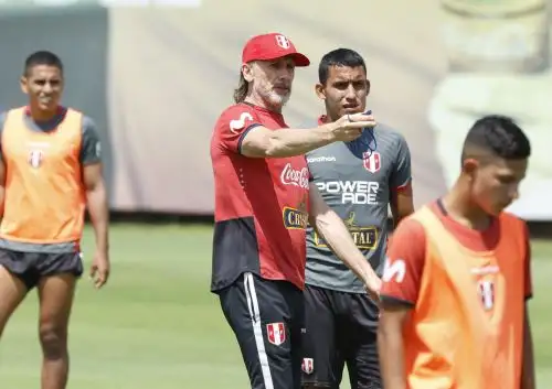 Gareca realizó trabajos tácticos con la escuadra nacional.