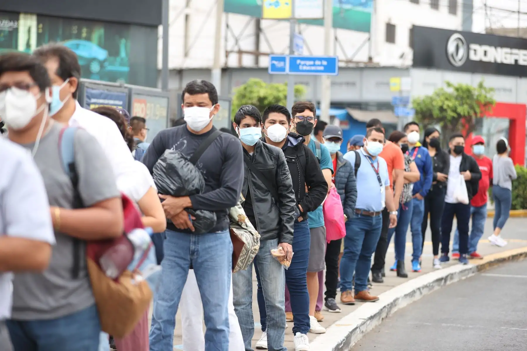 ATU refuerza acciones de prevención para el cumplimiento de los protocolos sanitarios ante la llegada de la tercera ola del covid-19 en los Corredores Complementarios.
Foto: ANDINA/Jhonel Rodriguez