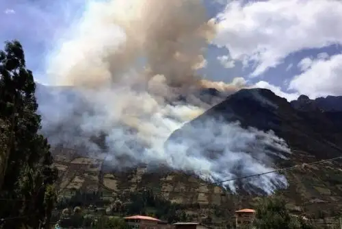 Incendio forestal.