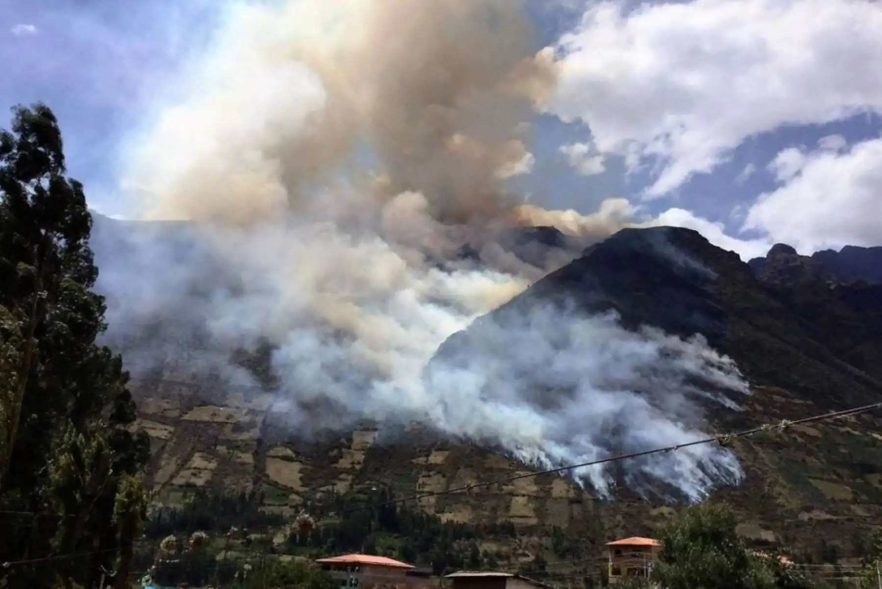 Incendio forestal.