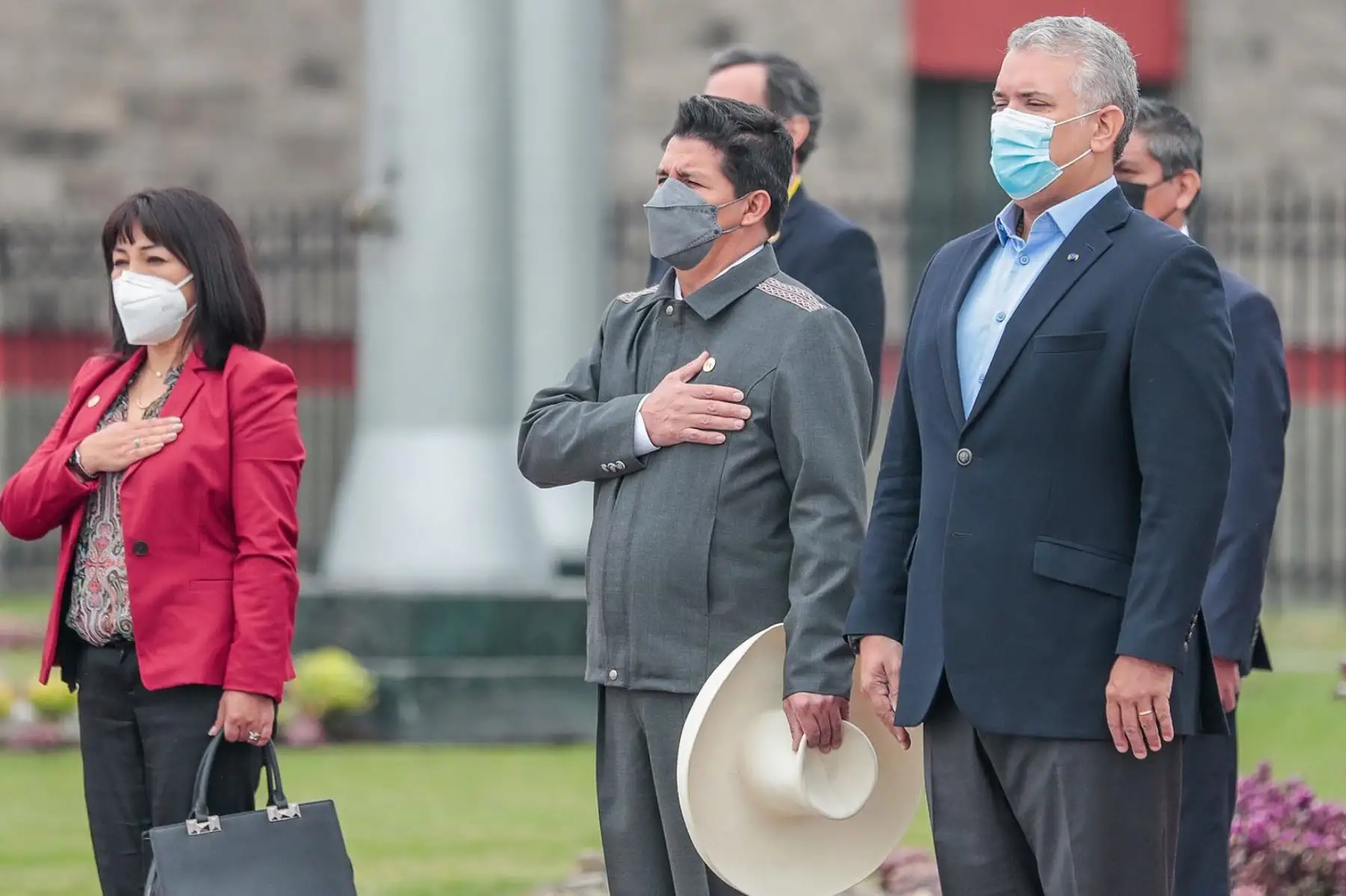 El presidente Pedro Castillo, junto con la primera dama Lilia Paredes y ministros de Estado, llega a Colombia para el Encuentro Presidencial y VI Gabinete Binacional Perú Colombia. Foto: ANDINA/ Prensa Presidencia
