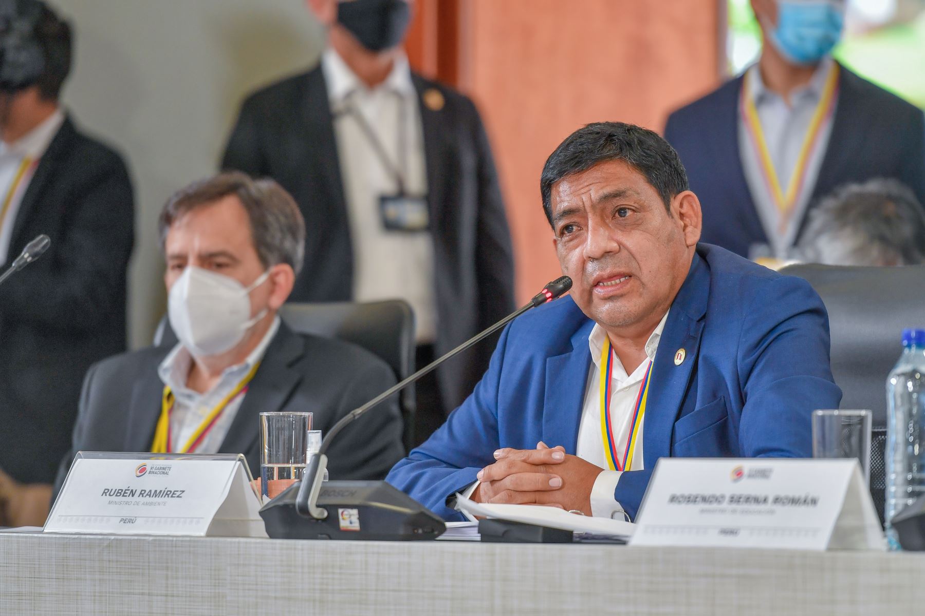 Rubén Rámirez Ministro de Ambiente de Colombia, participó en el Encuentro Presidencial y VI Gabinete Binacional Perú-Colombia.
Foto: ANDINA/Presidencia Perú
