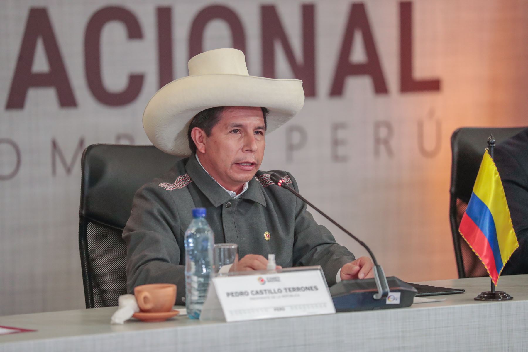 Presidente Pedro Castillo participa de la instalación y apertura de la Reunión Plenaria del VI Gabinete Binacional Perú - Colombia.
Foto: ANDINA/Presidencia Perú