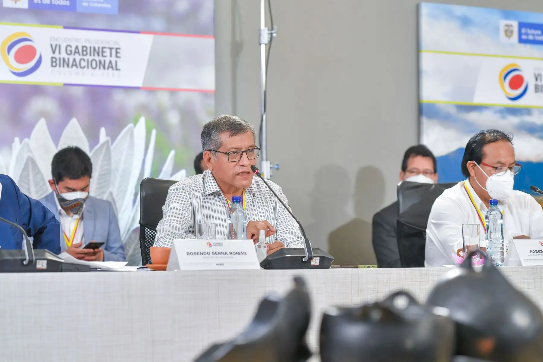 Ministro de Educación Rosendo Serna, participó en el Encuentro Presidencial y VI Gabinete Binacional Perú-Colombia.
Foto: ANDINA/Presidencia Perú