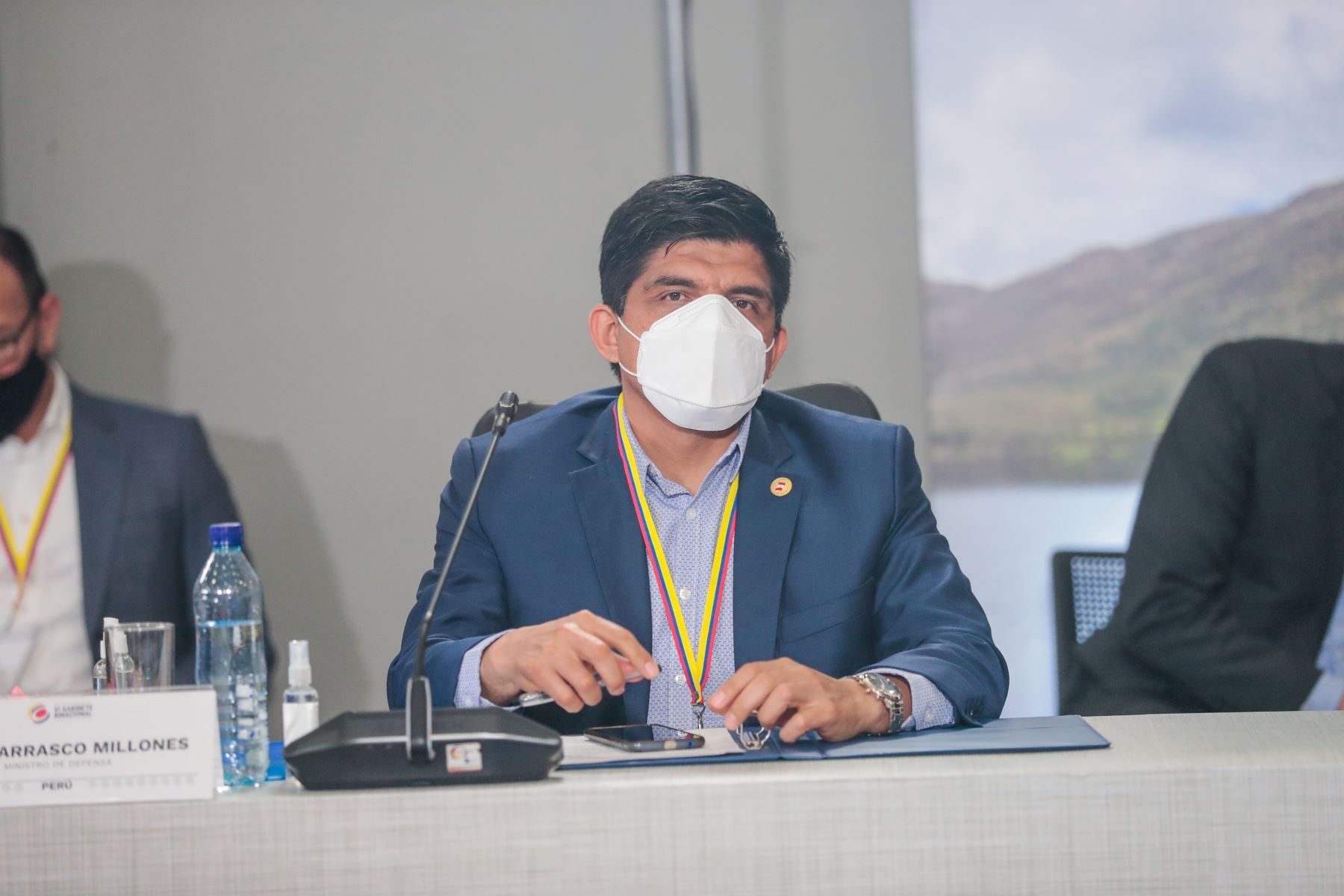 Ministro del Defensa Juan Manuel Carrasco Millones, participó en el Encuentro Presidencial y VI Gabinete Binacional Perú-Colombia.
Foto: ANDINA/Presidencia Perú