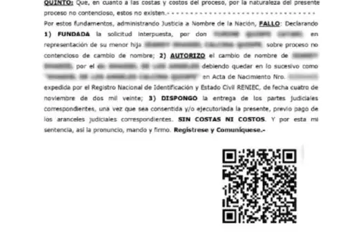 El Sétimo Juzgado de Oralidad Civil de la Corte Superior de Justicia de Arequipa emitió la primera sentencia en el Perú con código QR, que permite a las partes procesales al momento de revisar este documento, visualizar la audiencia de actuación y declaración judicial en dicho proceso.