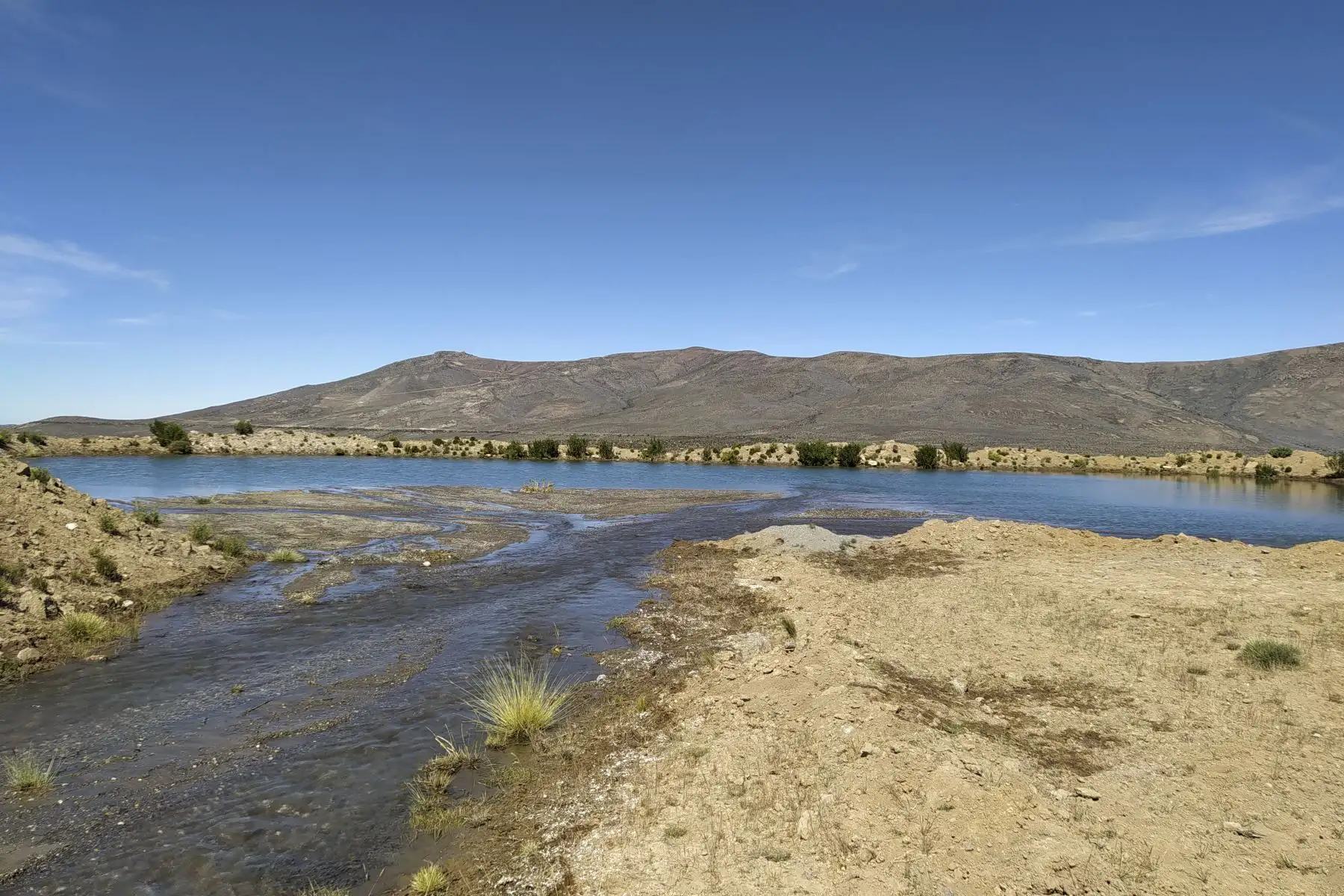 El Ingemmet hizo una evaluación de peligros volcánicos por caída de cenizas en el distrito de Lluta, provincia de Caylloma, departamento de Arequipa. Foto: ANDINA/Ingemmet.