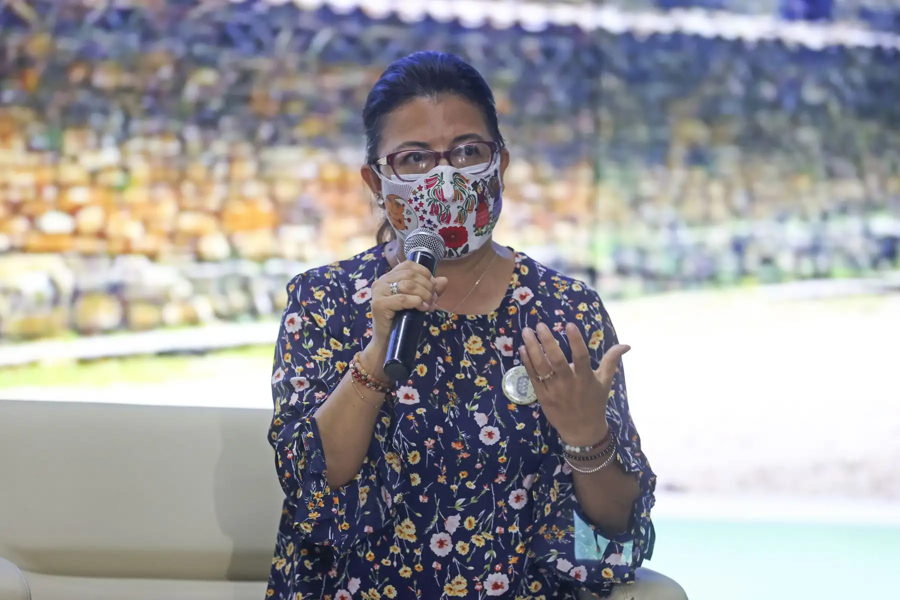 La ministra de Cultura, Gisela Ortiz, anunció la estrategia de desarrollo y puesta en valor de la torre Exenta de La Jalca ubicada en Chachapoyas, Amazonas. Foto: ANDINA/Vidal Tarqui