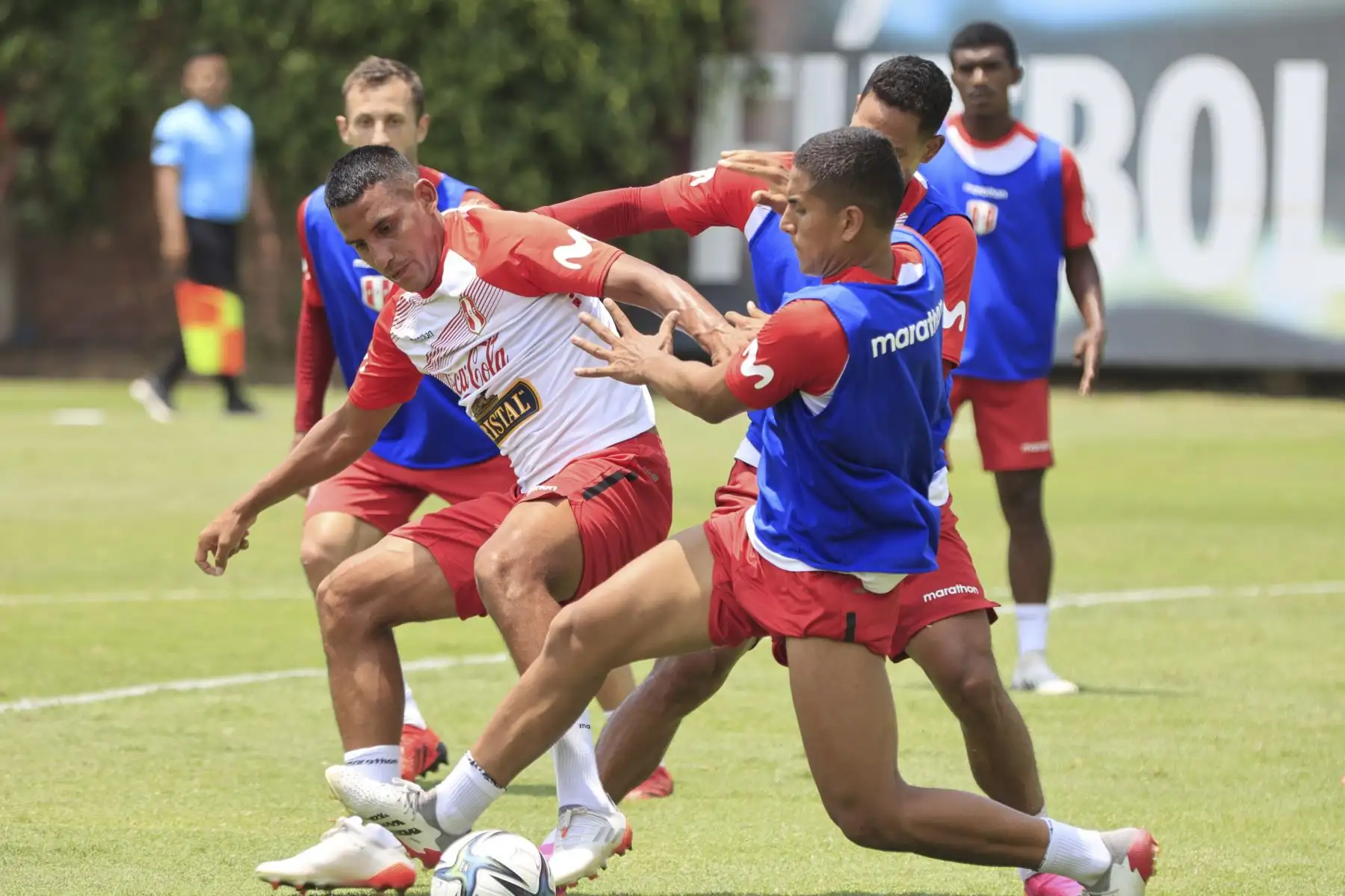 Selección peruana continúa sus entrenamientos a dos días del amistoso frente a Panamá este domingo. Foto: FPF