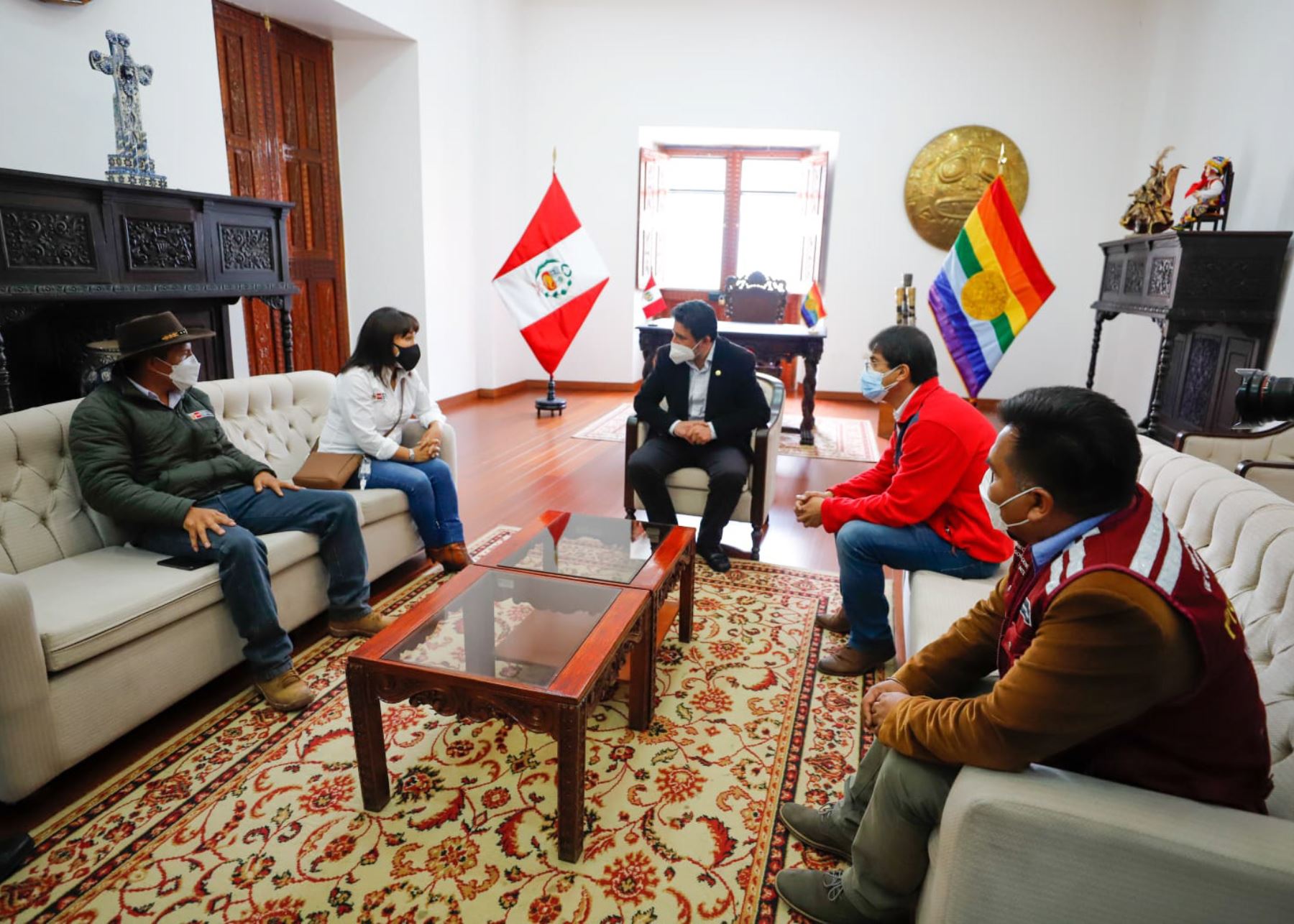 La presidenta del Consejo de Ministros, Mirtha Vásquez, llegó a Cusco para instalar mesa de desarrollo agrario.
