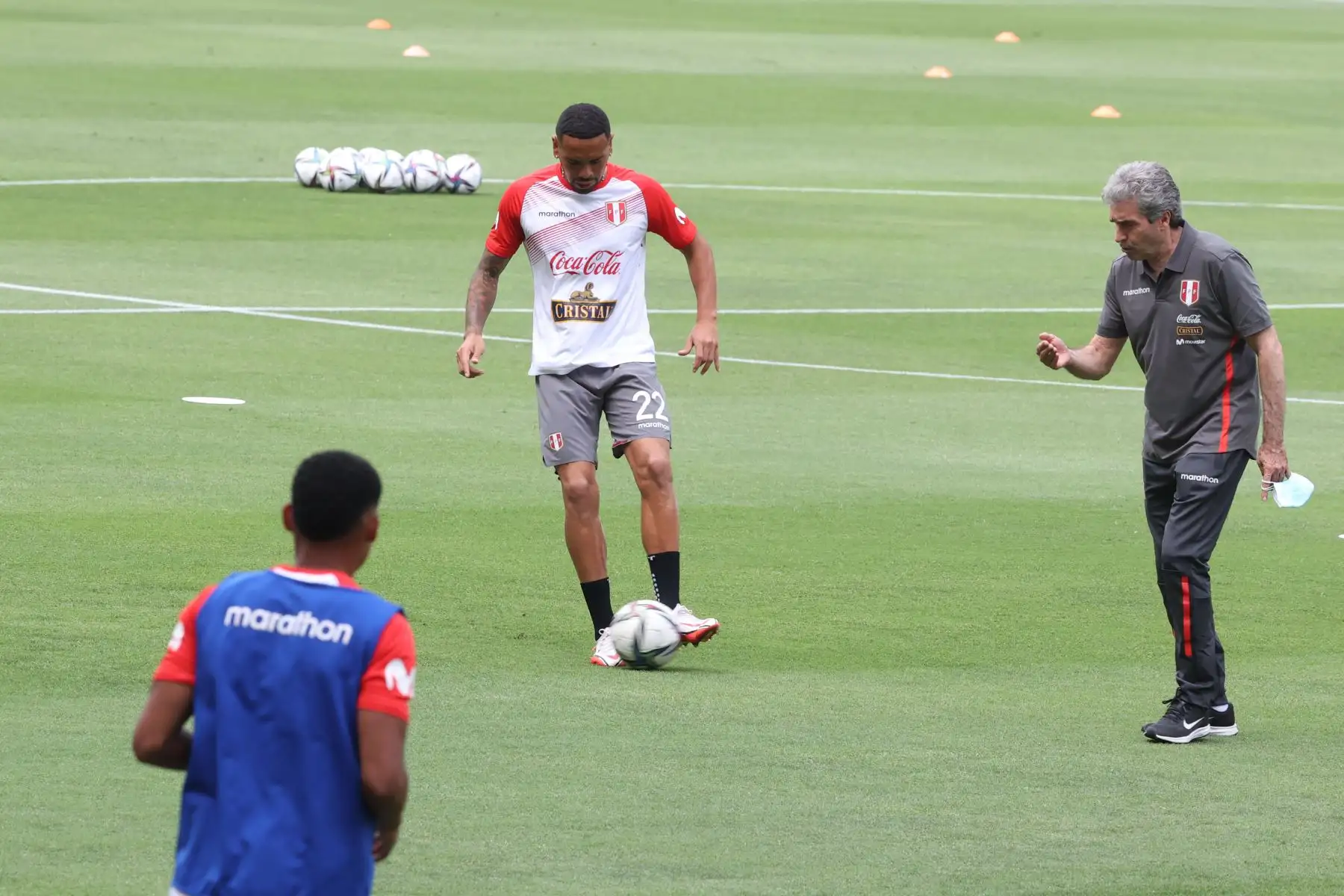 La selección peruana enfrenta a la selección de Panamá en un partido amistoso de preparación antes de enfrentar a Colombia por las eliminatorias a Catar 2022. Foto: ANDINA/Vidal Tarqui