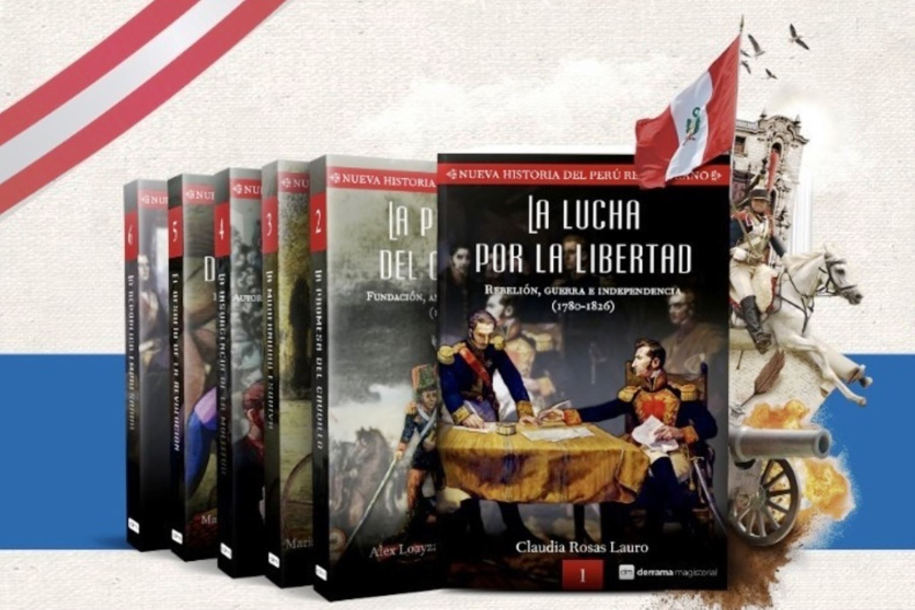 Derrama Magisterial presenta la colección “Nueva Historia del Perú Republicano”. Foto: ANDINA/Difusión.