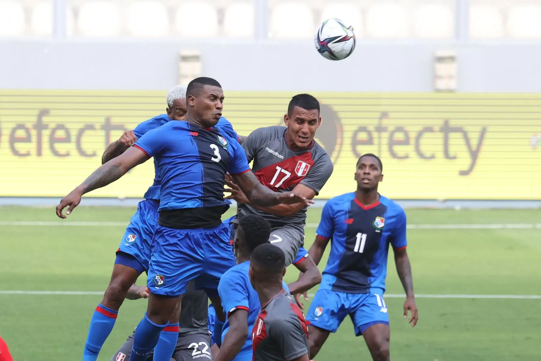La selección peruana enfrenta a la selección de Panamá en un partido amistoso de preparación antes de enfrentar a Colombia por las eliminatorias a Catar 2022. Foto: ANDINA/Vidal Tarqui
