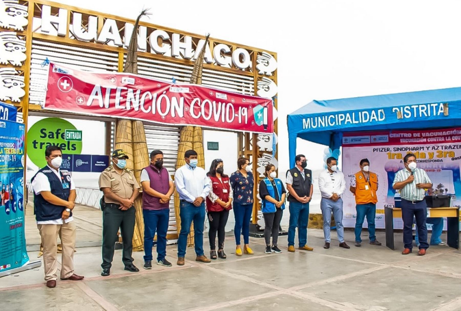 Con el objetivo de proteger la salud de sus habitantes, bañistas y turistas frente al covid-19, las autoridades del distrito de Huanchaco, ubicado en la provincia de Trujillo, lanzaron el Plan Huanchaco Seguro 2022.