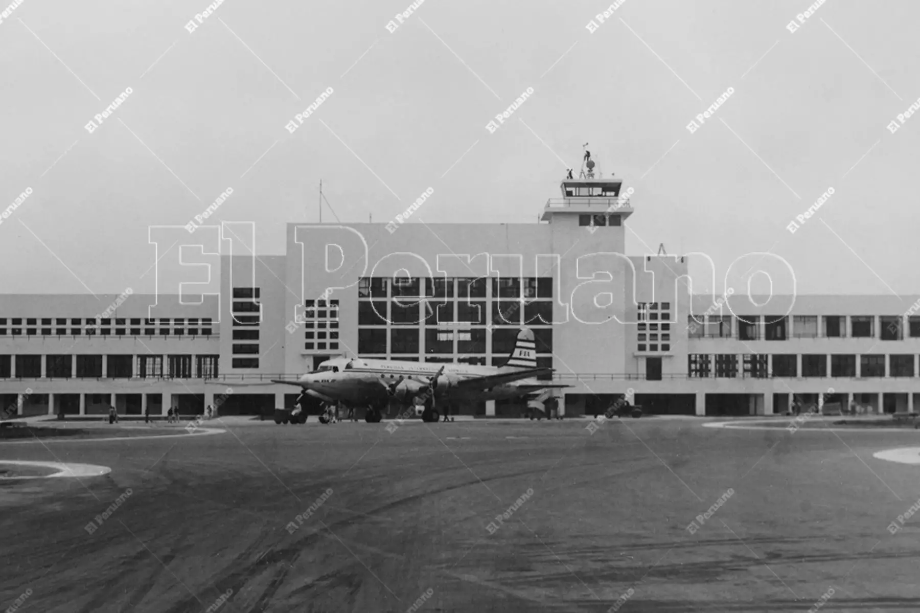 Aeropuerto de Limatambo (1948) Foto: Archivo Histórico de El Peruano