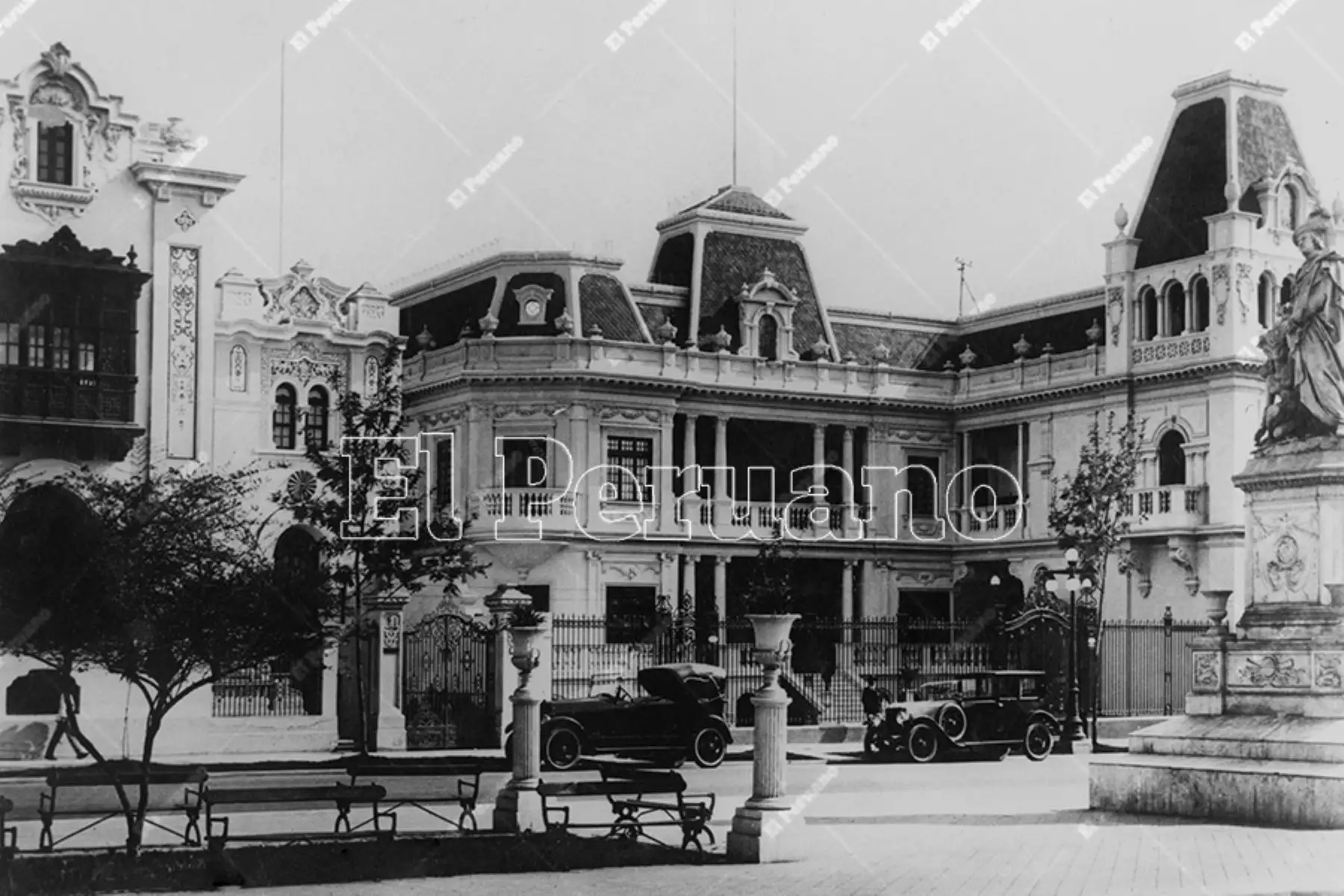 La casa Wiese, construida en 1920 en el paseo Colón, antigua zona lujosa de la ciudad. El edificio actualmente alberga a la Casa del Maestro (1930). Foto: Archivo Histórico de El Peruano