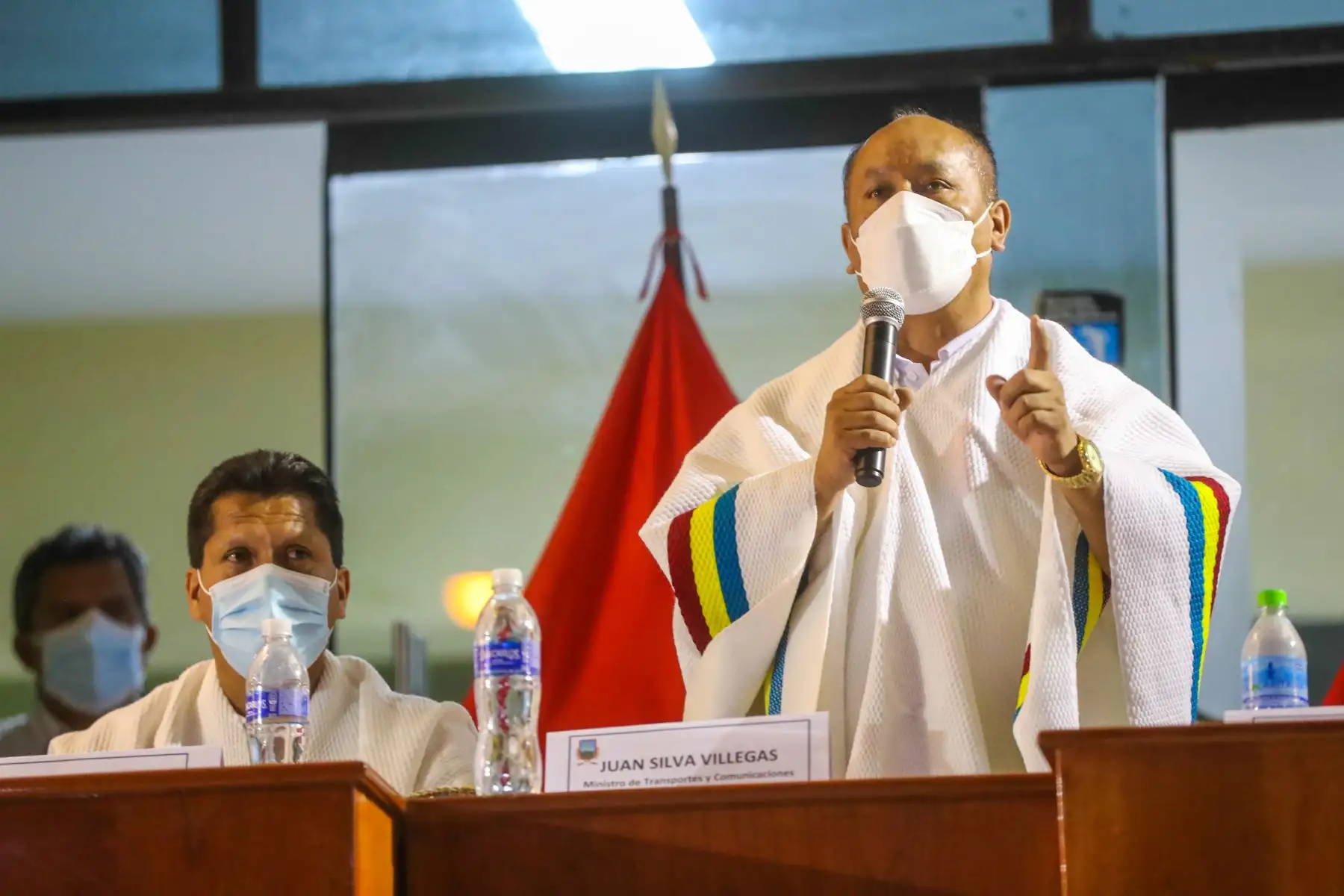 La población de Huancabamba y sus autoridades de la región Piura suspendieron el paro anunciado para el 24 de enero por los trabajos inconclusos del proyecto carretera Canchaque-Huancabamba. El acuerdo se logró tras una mesa de trabajo liderada por el ministro de Transportes y Comunicaciones, Juan Francisco Silva. Foto: MTC