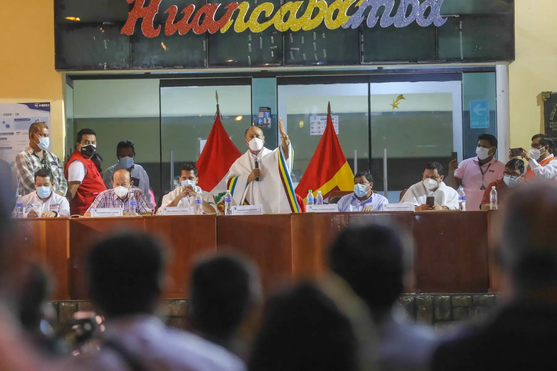 La población de Huancabamba y sus autoridades de la región Piura suspendieron el paro anunciado para el 24 de enero por los trabajos inconclusos del proyecto carretera Canchaque-Huancabamba. El acuerdo se logró tras una mesa de trabajo liderada por el ministro de Transportes y Comunicaciones, Juan Francisco Silva. Foto: MTC