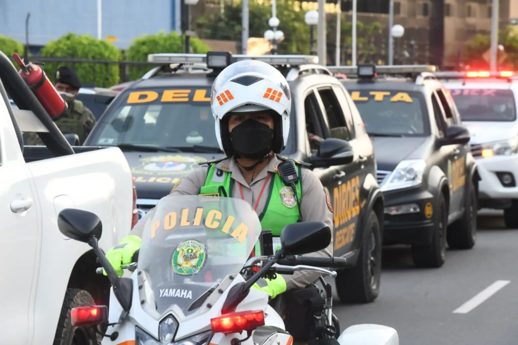 Para ello se desplegarán agentes de la Subunidad de Acciones Tácticas (Suat), Escuadrón Verde, Escuadrón de Emergencia, Unidad de Inteligencia Táctica Operativa Terna, Policía de Tránsito, Policía Montada, Dinoes, entre otras. Foto: ANDINA/Mininter